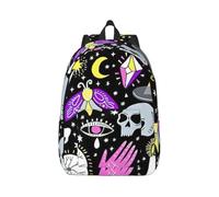 OAZCVBNN Magic Witch Witchcraft Bohemian Drawing Print Unisex Lightweight Backpack Stylish Double Shoulder Bag For Travel Daily Commuting