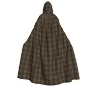 OAZCVBNN Mandala Print Hooded Cloak Unisex Adult For Halloween Christmas Carnival Theme Parties Costume