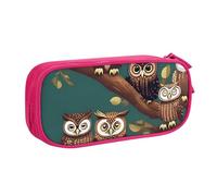 OAZCVBNN Many Owls On Tree Branches Print Pencil Case Storage Makeup Erasers Pens Students School Office Multi-Scenes Use