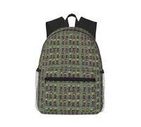 OAZCVBNN Many Zombie Print Casual Backpack Travel Outdoor Adventures Commuting Lightweight Dual Shoulder Bag