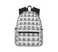 OAZCVBNN Monochrome Sketch Style Gaming Print Casual Backpack Travel Outdoor Adventures Commuting Lightweight Dual Shoulder Bag