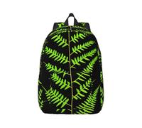OAZCVBNN Natural Plant Silhouette Fern Leaf Print Unisex Lightweight Backpack Stylish Double Shoulder Bag For Travel Daily Commuting
