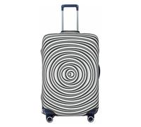 OAZCVBNN Optical Spin Illusion Print Unique Suitcase Covers Travel Luggage Cover with Elastic Anti Scratch Design