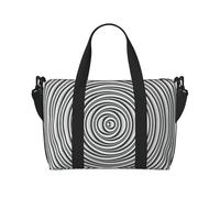 OAZCVBNN Optical Spin Illusion Print Unisex Versatile Hand Travel Bag Lightweight Weekend Camping Outdoor Adventur