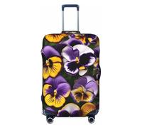 OAZCVBNN Pansy Perfection Print Print Washable Suitcase Universal Elastic Luggage Protector Travel Sleeve Accessory