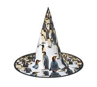 OAZCVBNN Penguins In The Snow Print Festive Carnival Party Hat For Adults Season Cosplay Costume Celebration Headwear