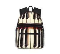 OAZCVBNN Piano Keys With Musical Notes Print Casual Backpack Travel Outdoor Adventures Commuting Lightweight Dual Shoulder Bag