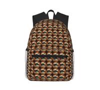 OAZCVBNN Piano Violin And Music Notes Print Casual Backpack Travel Outdoor Adventures Commuting Lightweight Dual Shoulder Bag