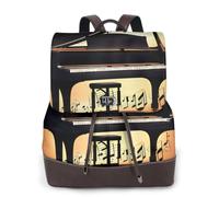 OAZCVBNN Piano Violin And Music Notes Print Elegant Women'S Backpack Stylish Versatile Rucksack For Gym Weekend Adventures