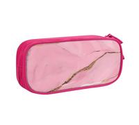 OAZCVBNN Pink Marble Texture Print Pencil Case Storage Makeup Erasers Pens Students School Office Multi-Scenes Use