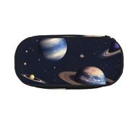 OAZCVBNN Planet Stars and Milky Way Galaxy Print Lightweight Convenience Pencil Bag School Students Pen Case Makeup Travel Boy Girl