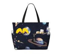 OAZCVBNN Planet Stars and Milky Way Galaxy Print Reusable Bag Stylish Summer Lightweight Vacation Picnic Gym Camping Versatile Use