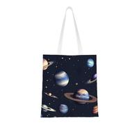OAZCVBNN Planet Stars And Milky Way Galaxy Print Stylish Bag Shopping Bags Lightweight Versatile Travel Work Gym Beach All-Day Use