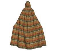 OAZCVBNN Poppy Flowers Print Hooded Cloak Unisex Adult For Halloween Christmas Carnival Theme Parties Costume