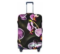 OAZCVBNN Purple Orchids Print Print Unique Suitcase Covers Travel Luggage Cover with Elastic Anti Scratch Design