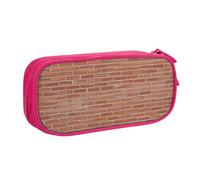 OAZCVBNN Red Brick Wall Texture Print Pencil Case Storage Makeup Erasers Pens Students School Office Multi-Scenes Use