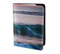 OAZCVBNN Sunset and Sunrise with Ocean Sea Waves Print Men and Women Passport Document Wallet Case Cover for Business and Leisure Trips
