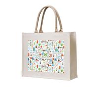 OAZCVBNN The Nature Wildlands Activities Pattern Print Eco-Conscious Tote Bag Unisex Large Reusable Everyday Office Shopping Beach Travel