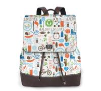OAZCVBNN The Nature Wildlands Activities Pattern Print Elegant Women'S Backpack Stylish Versatile Rucksack For Gym Weekend Adventures