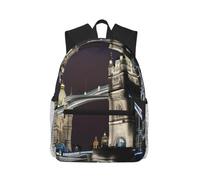 OAZCVBNN Tower Bridge In London Print Casual Backpack Travel Outdoor Adventures Commuting Lightweight Dual Shoulder Bag