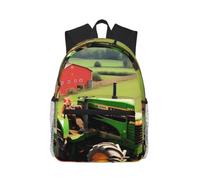 OAZCVBNN Tractor Farm Pattern Print Casual Backpack Travel Outdoor Adventures Commuting Lightweight Dual Shoulder Bag