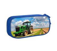 OAZCVBNN Tractor Under Blue Sky and White Clouds Print Pencil Case Storage Makeup Erasers Pens Students School Office Multi-Scenes Use
