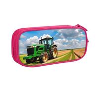 OAZCVBNN Tractor Under Blue Sky and White Clouds Print Pencil Case Storage Makeup Erasers Pens Students School Office Multi-Scenes Use