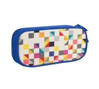 OAZCVBNN Triangle Geometric Print Pencil Case Storage Makeup Erasers Pens Students School Office Multi-Scenes Use