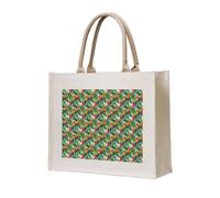 OAZCVBNN Tropical Flower Leaf Parrot Print Eco-Conscious Tote Bag Unisex Large Reusable Everyday Office Shopping Beach Travel