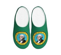 OAZCVBNN Washington Flag Print Versatile Use Anti Pilling Washable Slippers for Women Men Cozy Stylish shoes