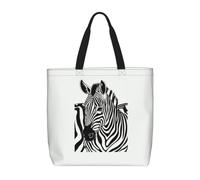 OAZCVBNN Zebra Print Print Extra-Large Tote Organizer Bag For Women Men Lightweight Reusable Shoulder Tote