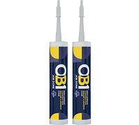 OB1 Multi-Surface Construction Sealant & Adhesive, Clear, Gel, Weather Resistant, Waterproof, Twin Pack