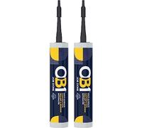 OB1 Multi-Surface Construction Sealant & Adhesive, Excellent Chemical Resistance, Water Resistant, Weather Resistant, (Anthracite Twin Pack)