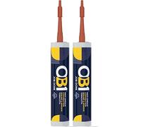 OB1 Multi-Surface Construction Sealant & Adhesive, Excellent Chemical Resistance, Water Resistant, Weather Resistant, (Terracotta Twin Pack)