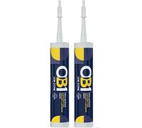OB1 Multi-Surface Construction Sealant & Adhesive, Excellent Chemical Resistance, Water Resistant, Weather Resistant, (White Twin Pack)