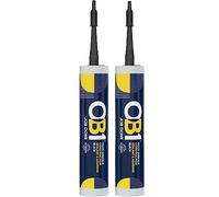 OB1 Multi-Surface Construction Sealant & Adhesive, Excellent Chemical Resistance, Water Resistant, Weather Resistant, (Black Twin Pack)
