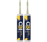 OB1 Multi-Surface Construction Sealant & Adhesive, Excellent Chemical Resistance, Water Resistant, Weather Resistant, (Beige Twin Pack)