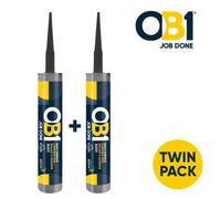 Ob1 Multi-Surface Sealant & Adhesive Black - 2 X 290Ml - Twin Pack