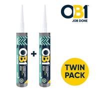 Ob1 Tilerspal Hybrid Tiling Adhesive - 2 X 290Ml - Ideal For Fixing Wall & Floor Tiles, Interior & Exterior