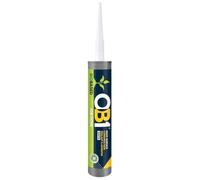 OB1 White BioBased Multi-Surface Construction Sealant & Adhesive - 46% Bio-Based, Low VOC - Ideal for Sealing, Filling & Sticking - Strong Bond on Wood, Metal, Glass - Durable, Weather & UV Resistant