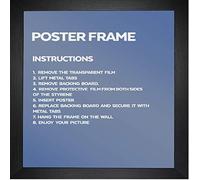 OB2H Black,White, Oak Square Picture Photo Frames (Black, 10 X 10INCH)