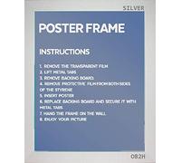 OB2H MAXI, POSTER FRAME, PICTURE FRAME (Silver, Size, 61 cm x 91.5 cm(36 x 24) Inch)