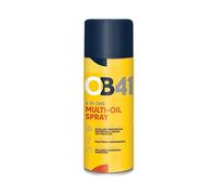 OB41 6 in One Multi-Oil Spray - Light Viscosity lubricating fluid with excellent penetrating properties - Contains rust and corrosion inhibitors - Safe for use on electrical components - 400ml