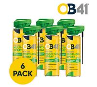 Ob41 8 In One Multi-Oil Spray - 6 X 300Ml - Biobased, Silicone Free Lubricant, Cleaner & Rust Protector