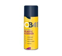 OB41 Powerful Plastic Cleaner - Gently and Effectively Removes Most Stains on Plastic Materials - Formulated for use on Oil, Fat and Grease Marks - Leaves a Pleasant Fresh Scent - 400ml