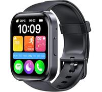 OBA Oukitel BT103 Smartwatch Unisex 1.91 Inch 100+ Sports Mode Pedometer/Sleep/Heart Rate Monitor, Fitness Tracker for iOS Android, Black, Large, black, Large