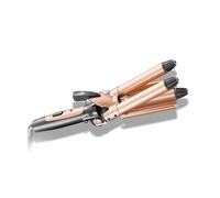 OBA Professional Titanium Ceramic Curling Iron, 33 cm, 30 Seconds Fast Heating, Folding Design, Rose Gold