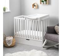 Obaby Bantam Space Saver Cot Drawer Changer & Mattress - Wht