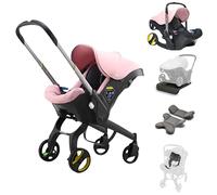 OBaby Car Seat & Travel Stroller - Convertible 0+ Car Seat and Pram with 5 Point Safety Harness - Ergonomic Pushchair and Travel System - ISOFIX Base Sold Separately (Matte Pink)
