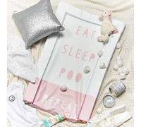 Obaby Changing Mat -Eat Sleep Repeat Pink